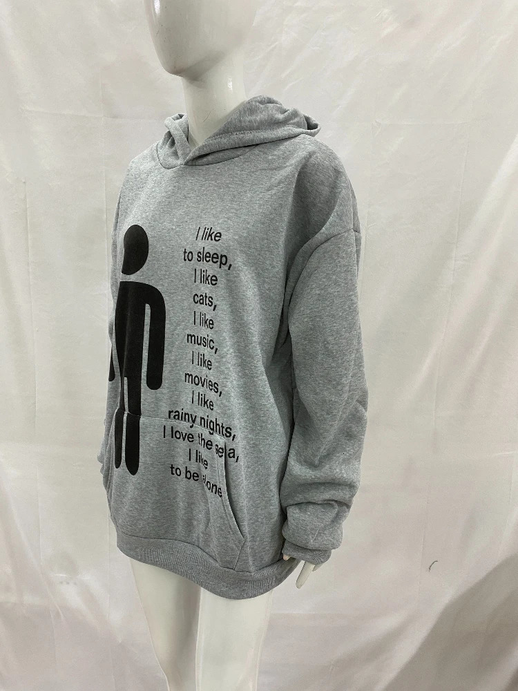 American y2k Harajuku street vintage autumn and winter trend unique hip-hop punk print for men and women hoodie 260311
