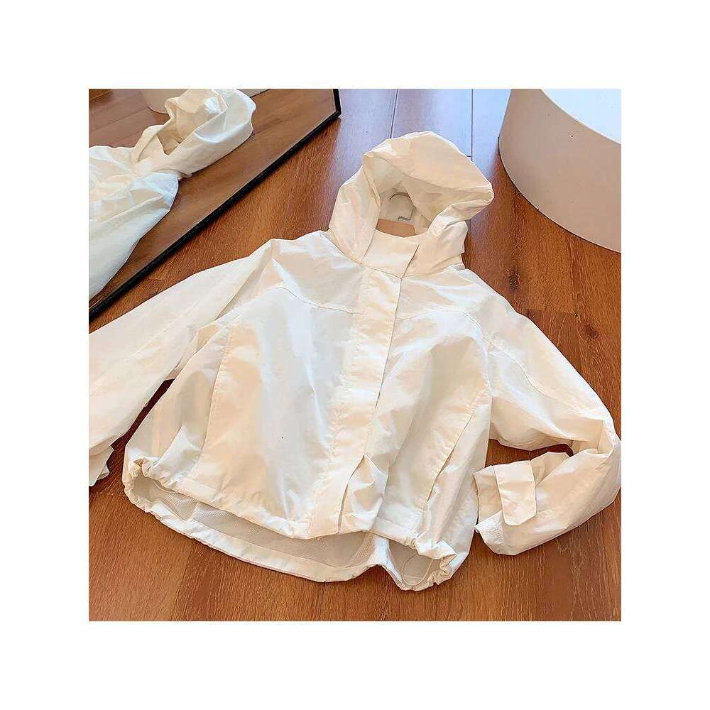 Mumaroho Autumn Winter Windbreaker Windproof Solid Long Sleeve Outdoor Sport Hooded Thin Coat Jacket For Women MAKOUFEI