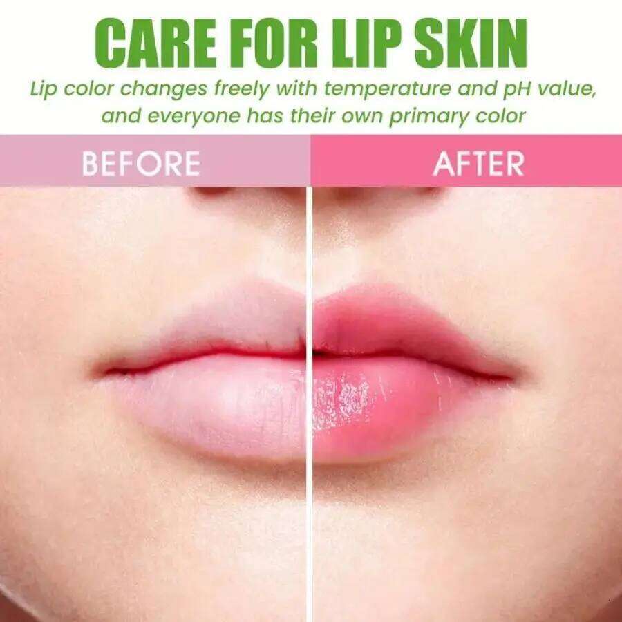 Three Aloe Vera Oil Moisturizing, Discoloration, Gloss, Hydrating Coloring, Autumn and Winter Base Care Liquid, Water-Glossy Mirror, Gentle Lip Glaze 