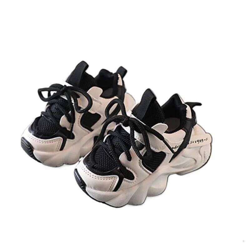 Kids Sport Sneakers for Boys Girls Spring Autumn Student Shoes Non-slip Mesh Breathable Children H260312