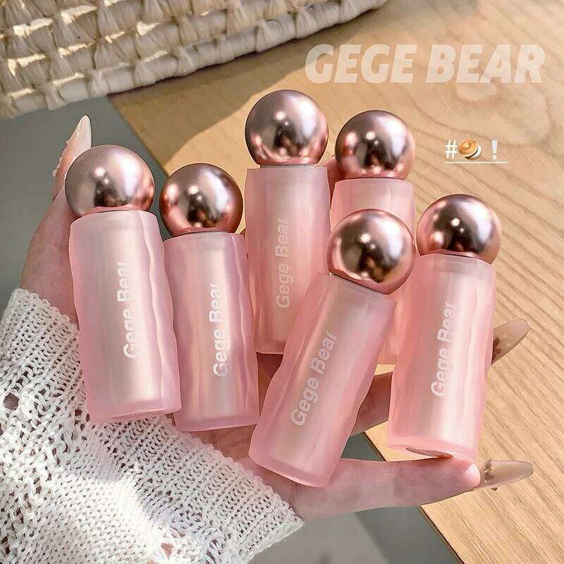 Gege Bear Mud, Soft, High Pigment for Long-lasting Wear, and Brightening Velvet Matte Finish Lip Color W260311