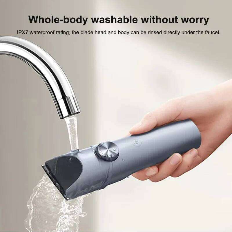NEW MIJIA Hair Trimmer Professional Beard Cut IPX7 Waterproof Wireless Haircut Machine Mijia Clipper 2 C260312
