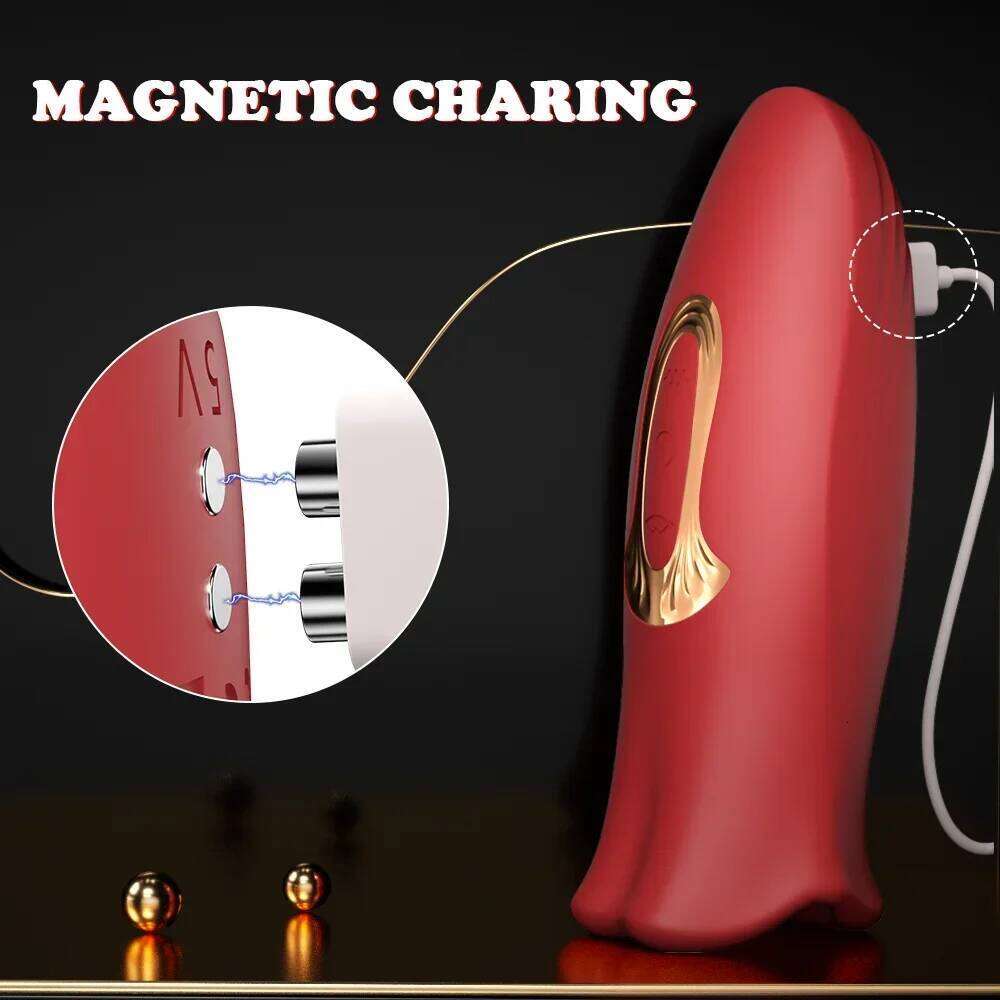 Tongue Licking Vibrator for Women Oral Sex Biting and Vibrating Clitoris Stimulator Nipple Sucker Adult Female Toys Couple Goods Z260312