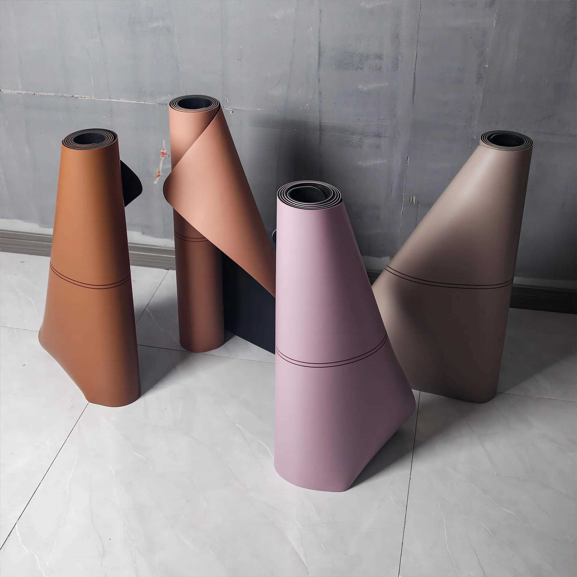 Customized Yoga Mat Curve Arch Oval Capsule Eco Friendly Gym Fitness Pu Yoga Mat Printed Yoga Natural Pu Rubber Mat M260312