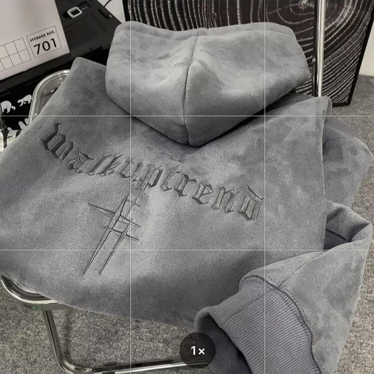 Heavyweight Suede Sweatshirt For Men Autumn And Winter Style Trendy Brand Cool Oversize Loose Designer Hoodie Thickened Hooded Jacket