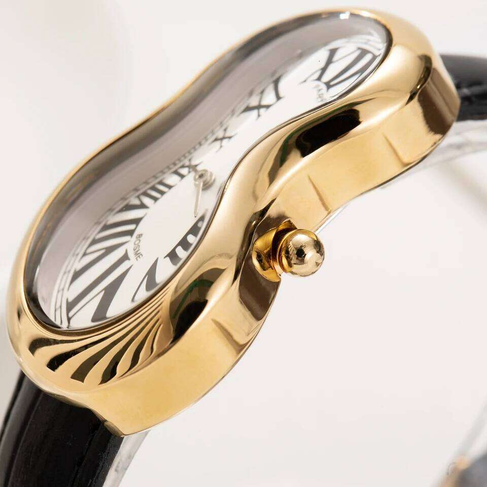New y2k Fashion Creative Men Women Soft Melting Luxury Streetstyle Irregular Shape Dial Unique Design Quartz Watch Reloj