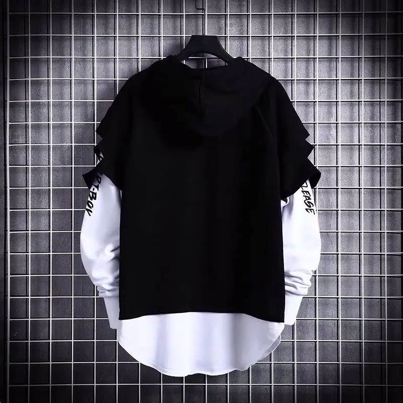Mens Hoodies Male Casual Sweatshirts Streetwear Y2K Black Man Tops Korean Fashion Stylish Hip Hop Hoody Anime Dacning Clothing 260311