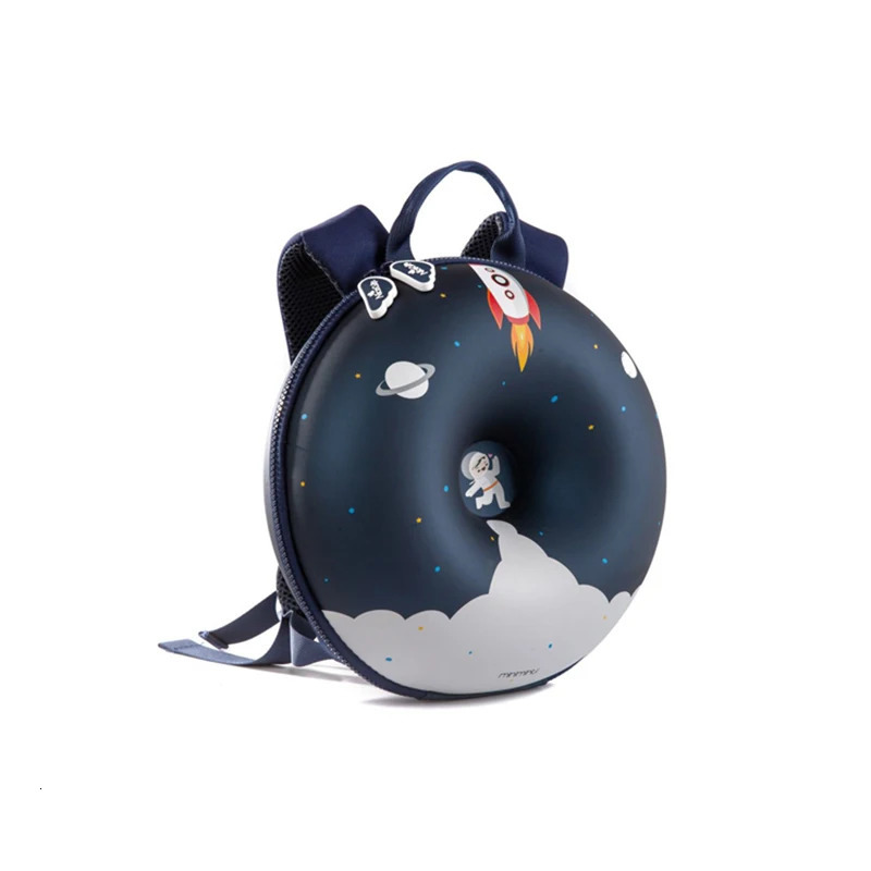 Boy School BackpacksGirls BackpackSpace Rocket Starry Sky BackpackBag For KindergartenLightweightComfortable 260311