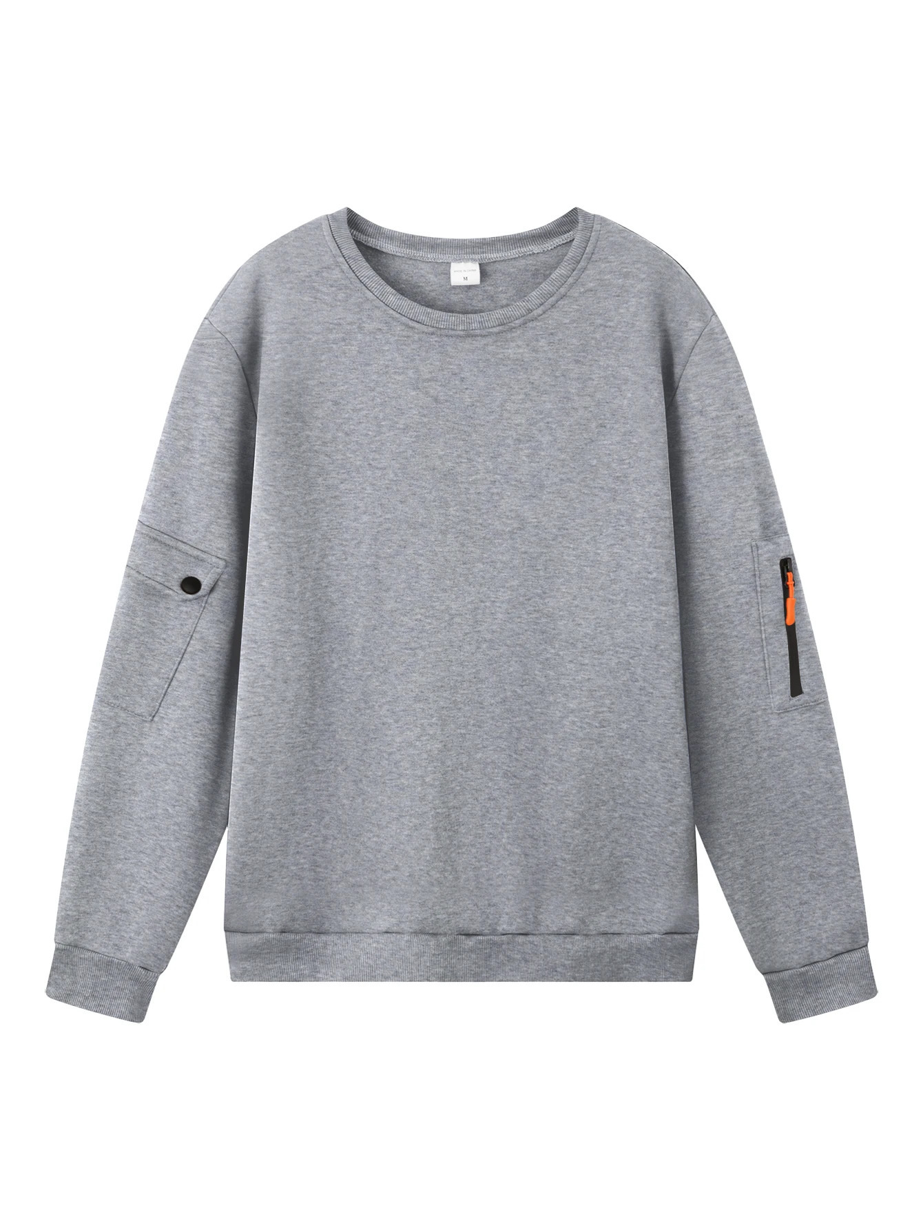 2025 autumn and winter mens Tshirt sports shirt casual long sleeved round neck windproof top 260228