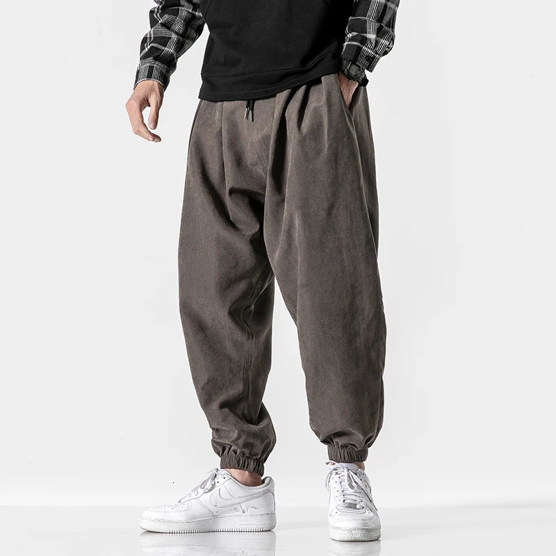 Autumn Mens Black Pants Hip Hop Streetwear Fashion Jogger Harem Trousers Man Casual Sweatpants Male Pants Big Size M 5XL 260311
