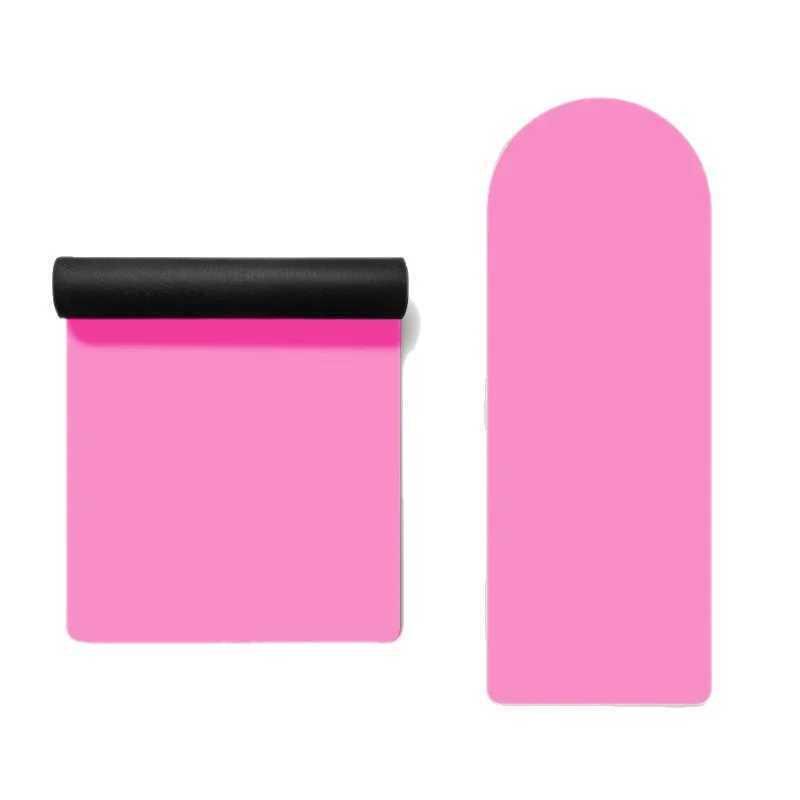 Curve Arch Oval Capsule Yoga Mat Coconut Fiber PU Rubber Yoga Mat Custom Printed Anti Slip Yoga Mat Eco Friendly M260312