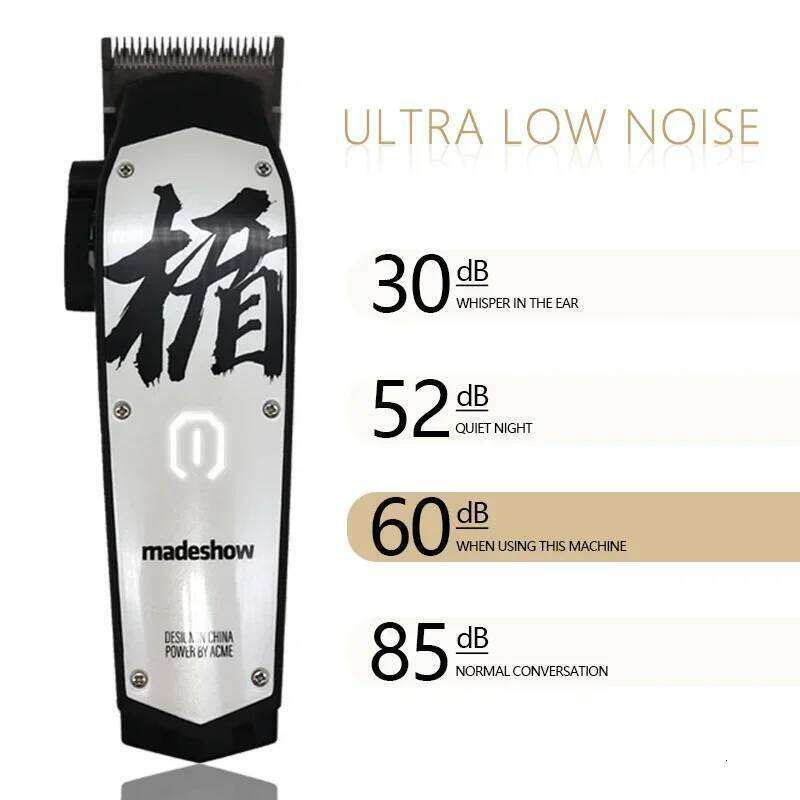 Madeshow D3 Cutter Professional Oil Head Clipper Titanium Plated Ceramic Blade 7000rpm Hair Salon Trimmer M10 M11 C260312