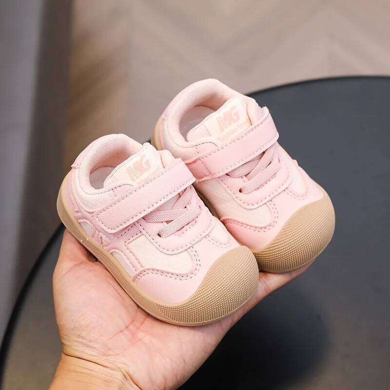 Children Casual Spring Autumn Kids Sneakers Soft Breathable Mesh Toddler Boys Girls Sport Shoes For Baby Pink, Yellow H260312