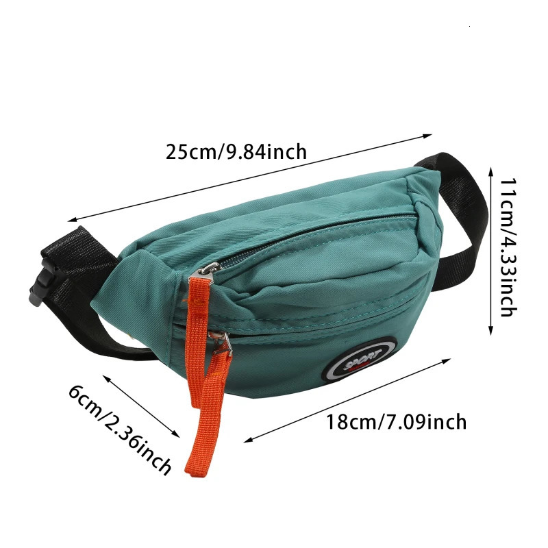 Fashion Cute Childrens Chest Bag One Shoulder Crossbody Fanny Pack Canvas Diagonal Girl Boy Zipper Coin Purse 260311
