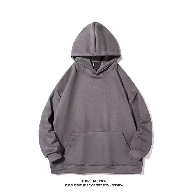 Men's Designer Hoodie Suede Hooded Sweatshirt Autumn/winter New Style Fleece-lined Trendy Brand Oversized Couple's Pullover Jacket