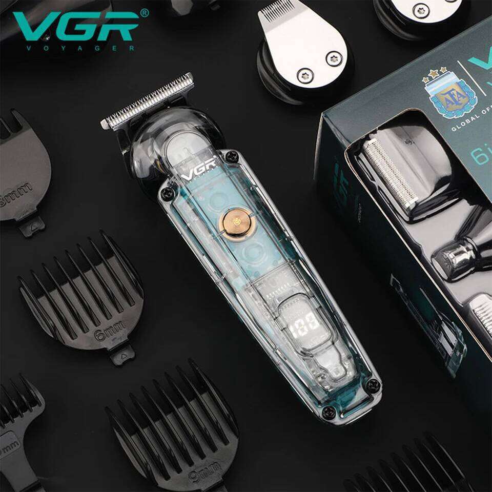 VGR 102 6-in-1 high-end men's clipper professional shaver oil head carving electric pusher nose trimmer hair remover C260312