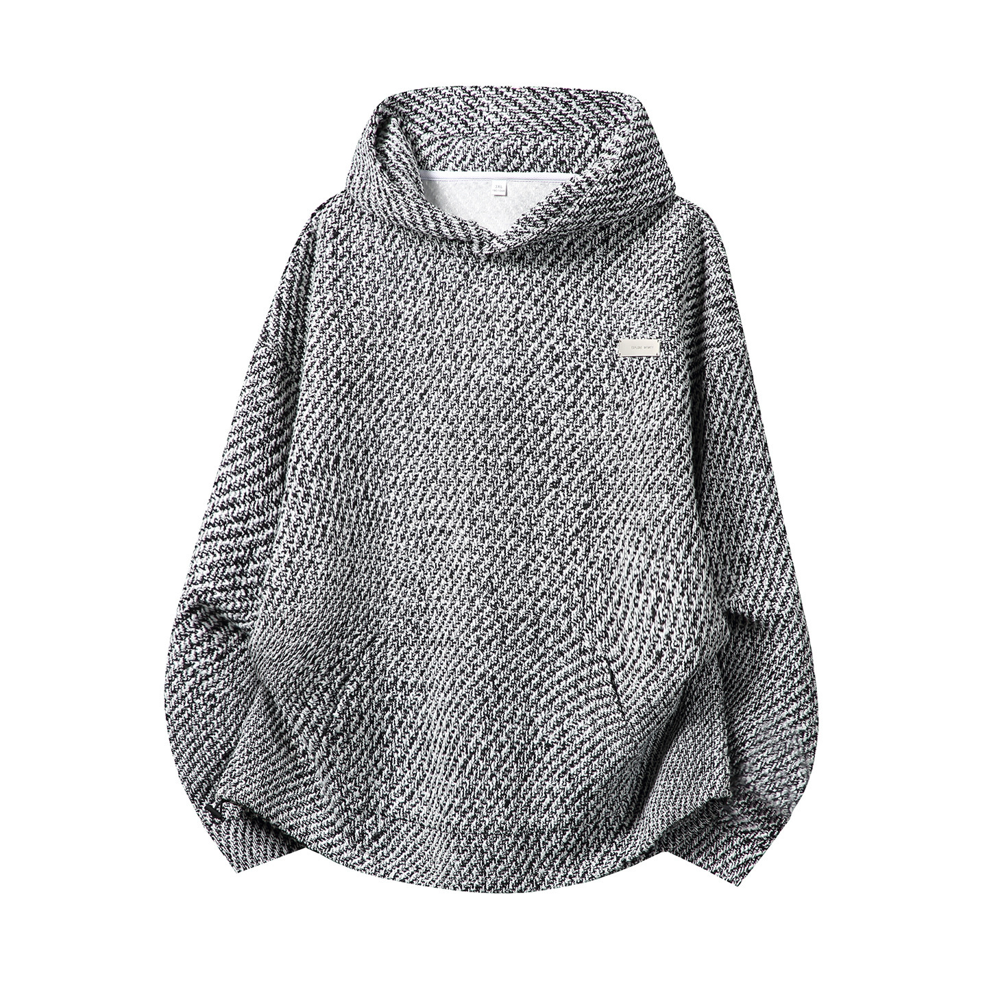Light Luxury Old Money Heavyweight Coarse Wool Hooded Sweatshirt Autumn Style High-end Designer Hoodie Retro Thickened Coat Top