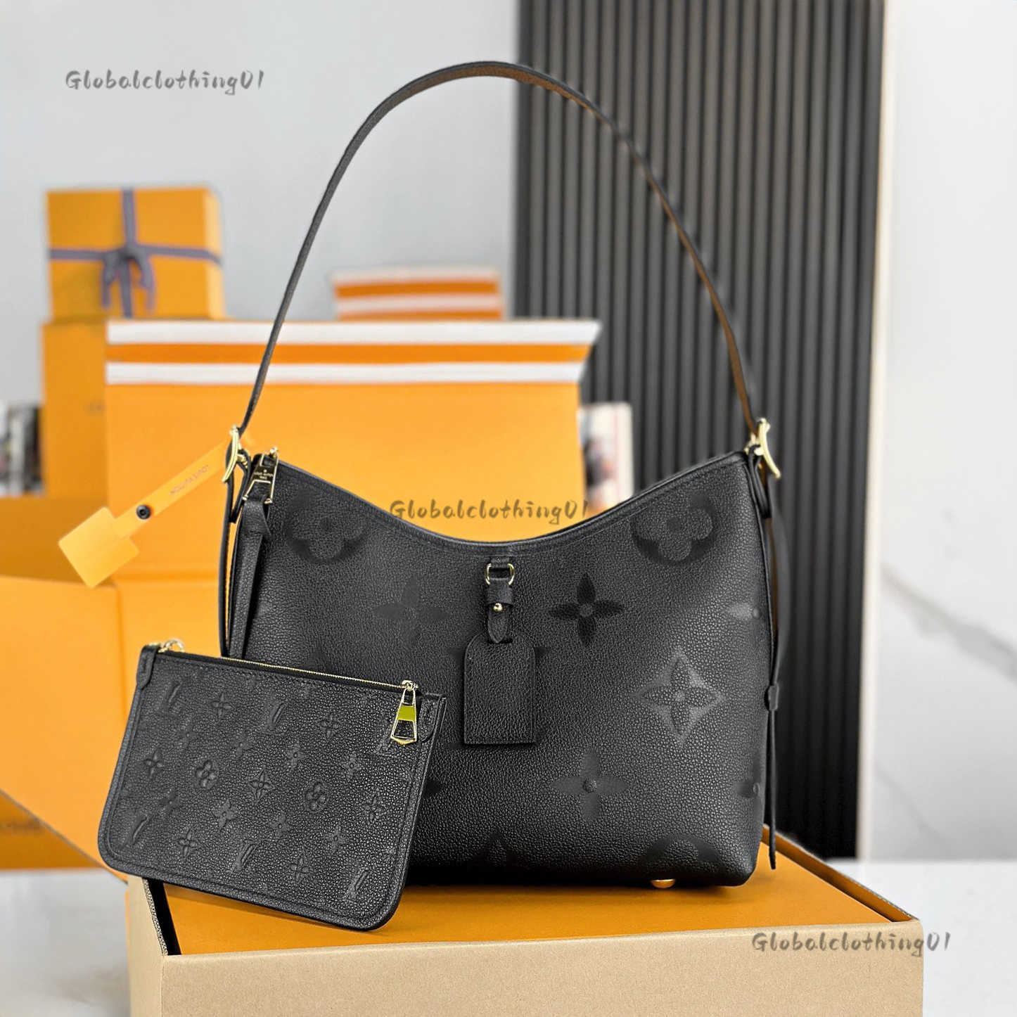 Shopping Bags Designer Luxury l0uis vuitt0nbags Shoulder bag Womens Carryall PM Monogram Canvas Shopping with Leather Trim - Mother and Child Handbag Tote Bag