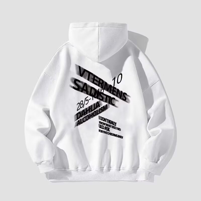 Autumn And Winter Designer Hoodie Light Gray Thin Simple Hooded Sweatshirt For Women Casual Thickened Loose-fit Sweatshirt For Men