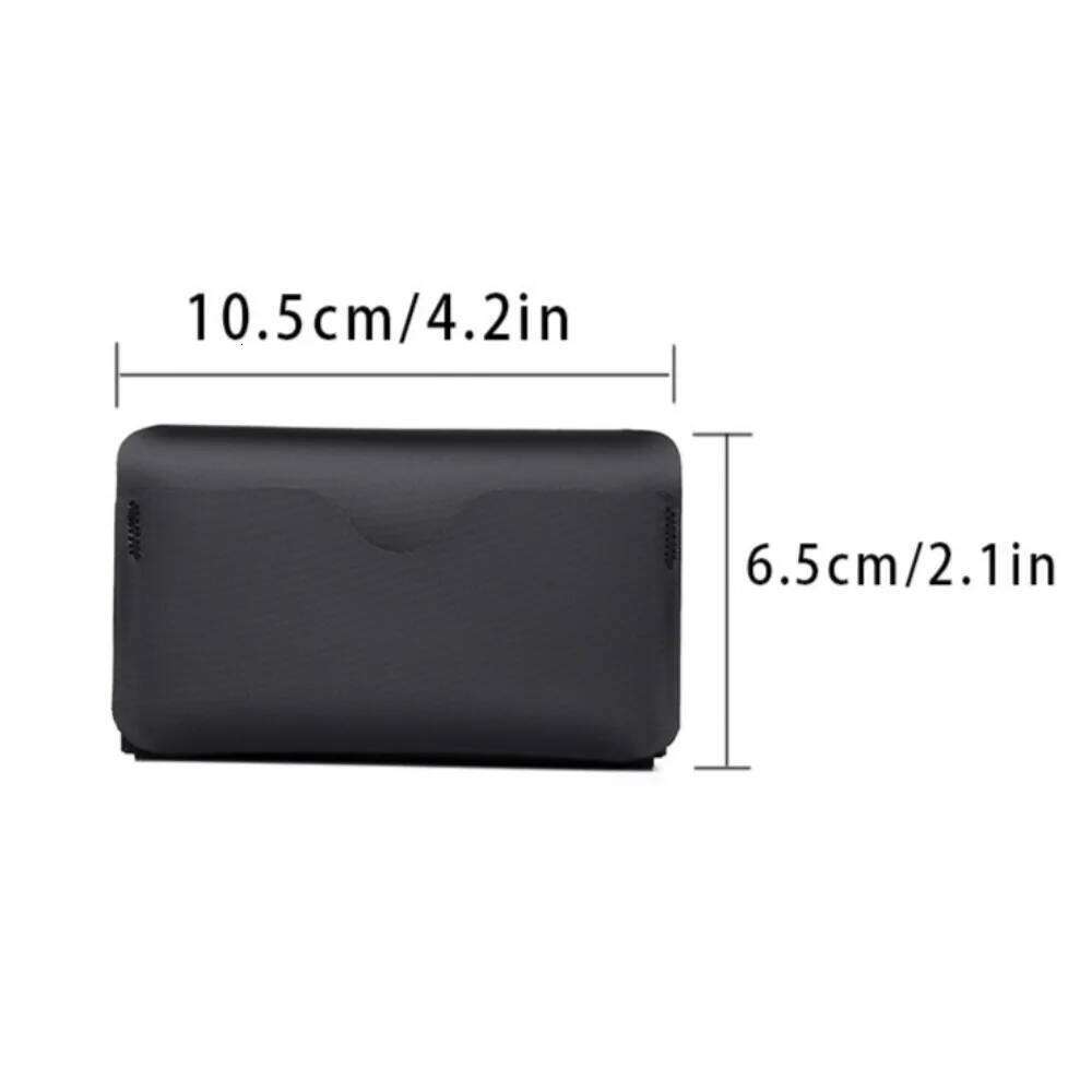 Portable Ultra-light ID Business Card Holder Mini Folding Wallet Multiofunctional Magnetic Buckel Coin Purse EDC Pouch