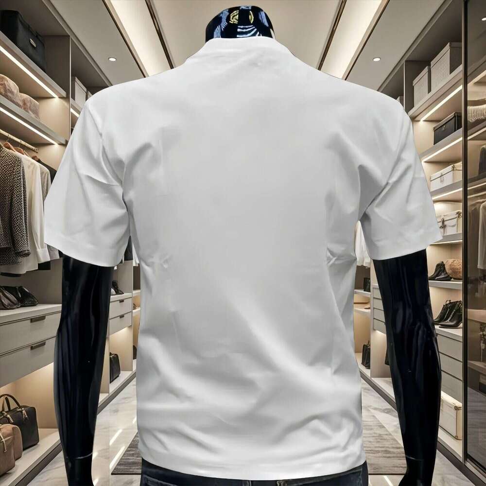 New Trendy Brand Men's Casual Chinese-style Round-neck Summer Short-sleeve Cotton T-shirt