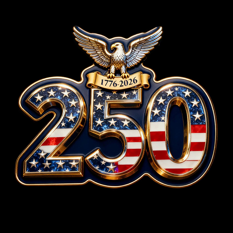 250th Anniversary of American Independence Acrylic Lapel Pin Enamel Badge Brooch A11