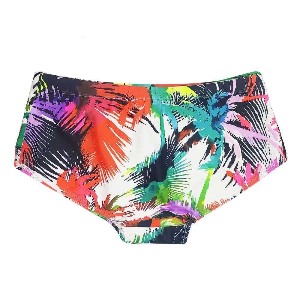 Men Swimwear Palm Multicolor Swimming Trunks Briefs Bikini Board Surf Shorts Boxer Swimsuits Waterproof Beach Sports Underwear Z260312