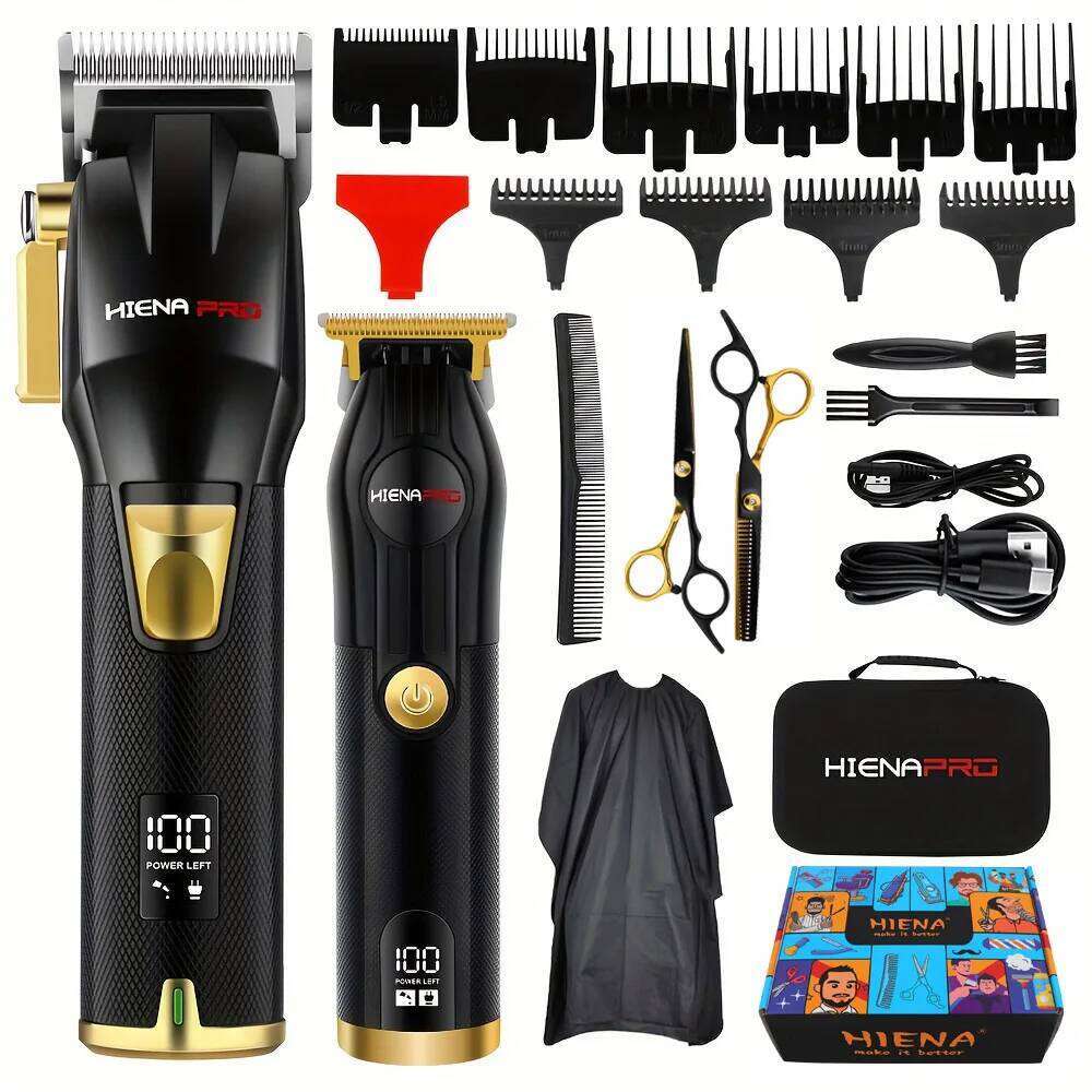 HIENA Professional cutting machine Clipper Set Metal Electric Cordless Hair Trimmer for Barber Display hair clipper C260312
