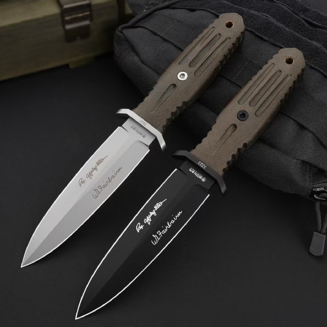 BK- Fixed Blade Knife 5.5 Premium 5-1/2" 440C Blade, Micarta Handles