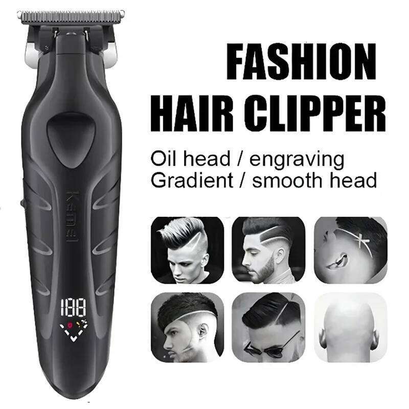 Kemei KM-2269 Upgraded Professional Electric Trimmers Rechargeable Hair Cutter Clippers For Barber Shop C260312