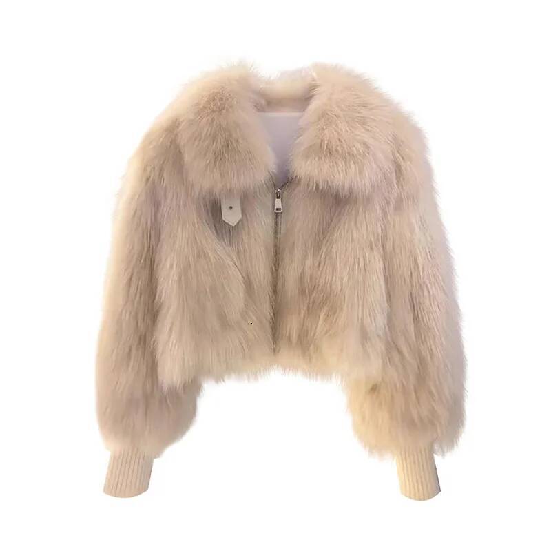 Faux Fur In Bright Pink Coats Womens Blended Oversized Dinner Daughter Punk Trendy Leopard Elasticity Pockets Hollow Tender High