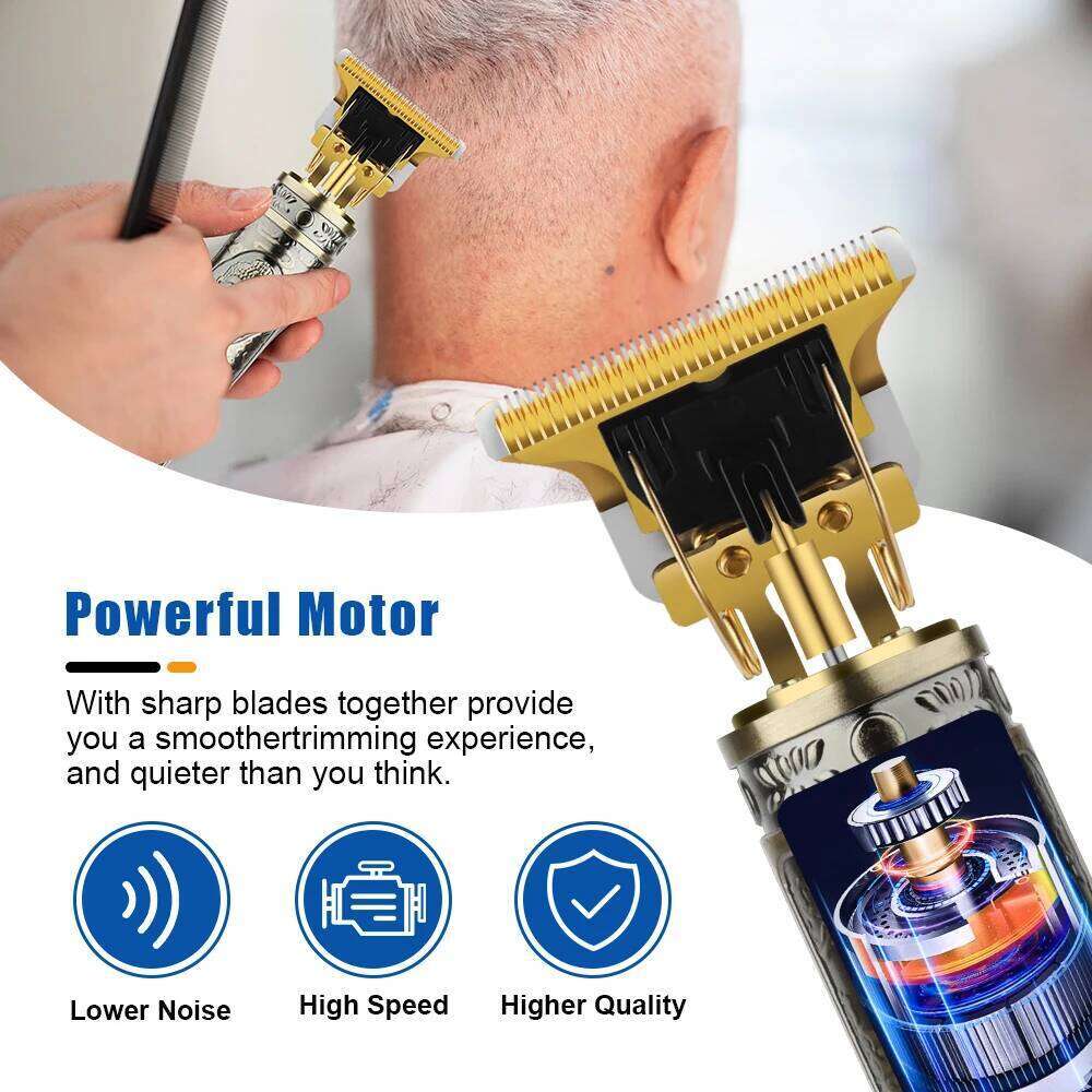 Trimmer New Professional Cutting Machine Electric Shaver Trimmers With LCD Display Men's Hair Clipper C260312