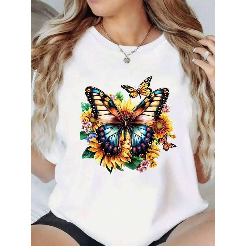 Love Heart Trend Style Short Sleeve Tees Popular Casual Women Graphic T Clothing Fashion Clothes Print O-neck T-shirts Z260312
