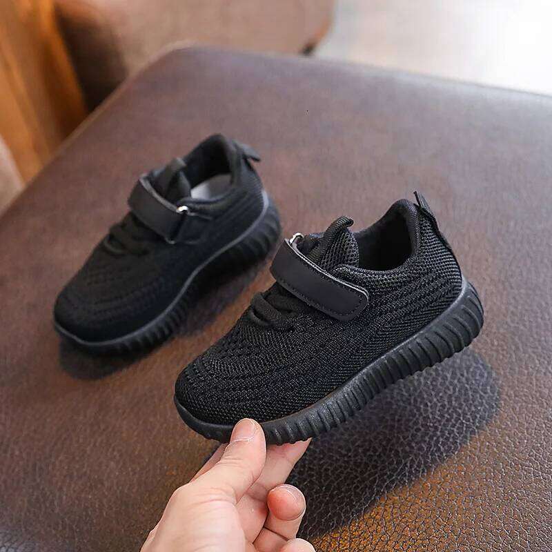 Children Spring Autumn Kids Boys Sneakers School Outdoor Breathable Knitted Mesh Girls Casual Sport Shoes H260312