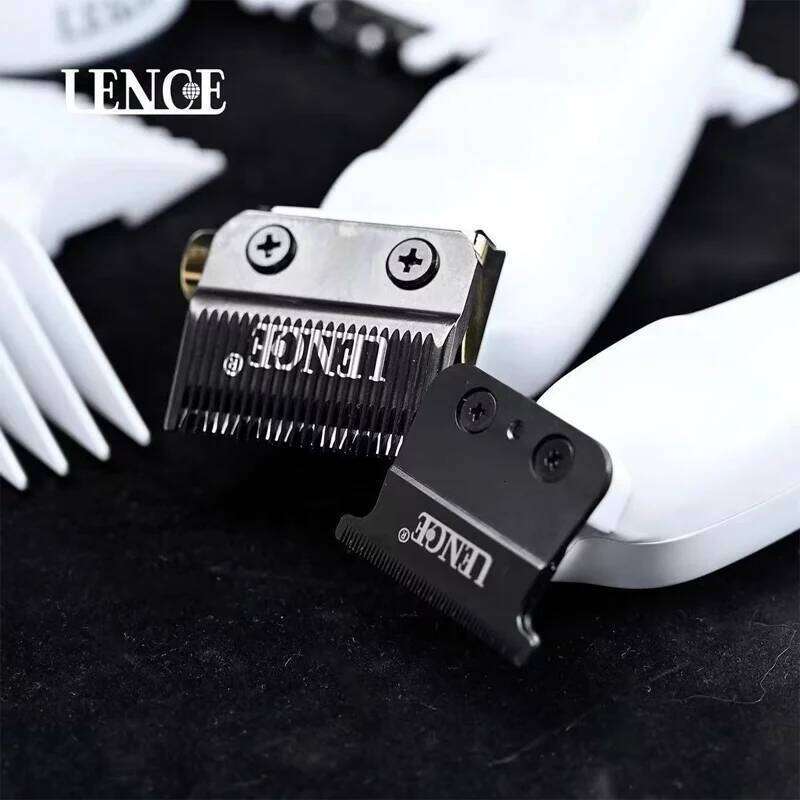 White New LENCE FF1TS Clipper Professional Oil Head Main Hair Salon Special Scratch Carving Small Pusher Trimmer C260312