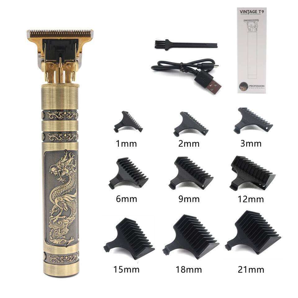 Professional T9 Machine Metal Body for Men Stainless Steel Blade Hair Clipper Beard Trimmer C260312