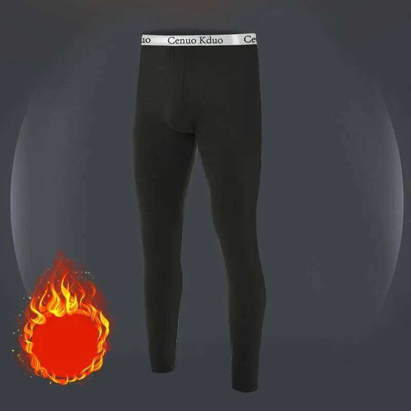 2025 New Men's Tight Sports Slim Autumn And Winter Thermal Plush High Stretch Quick Drying Compression Pants Z260312