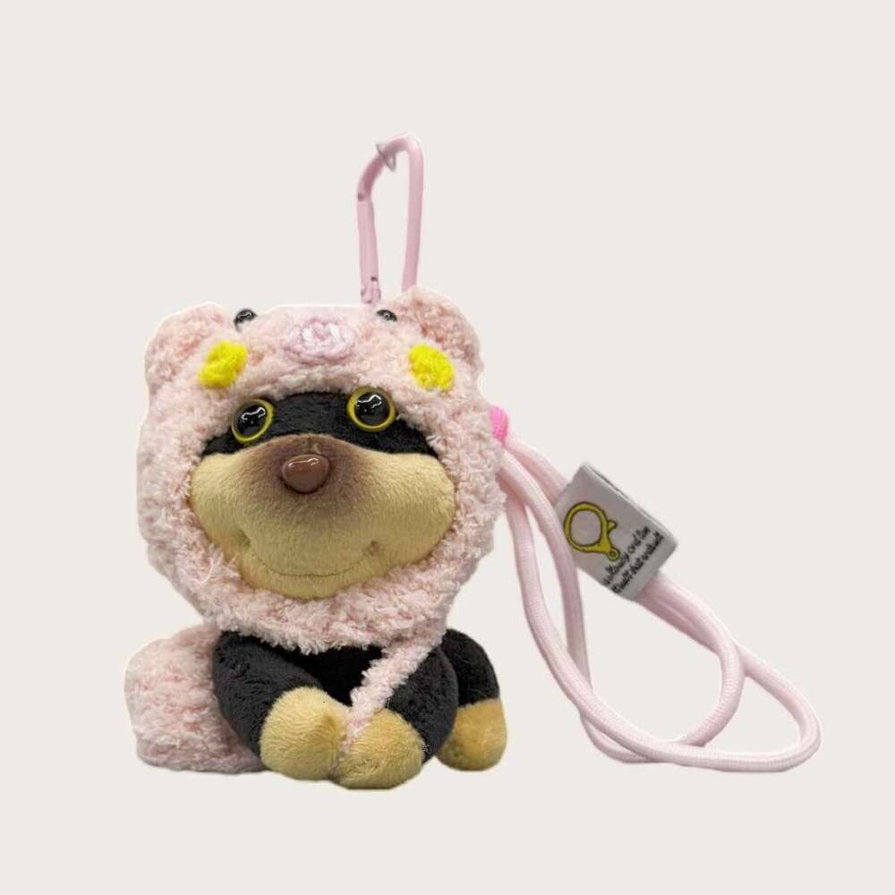 New Plush Keychain, Puffy Face Bee Dog Doll, Bag Pendant, Backpack Ornament, Gift Wholesale
