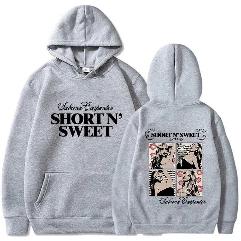 Sabrina Carpenter Short N Sweet Hoodie Men Streetwear Aesthetic Casual Hoodies Unisex Autumn Winter Harajuku Hooded Sweatshirts M260312