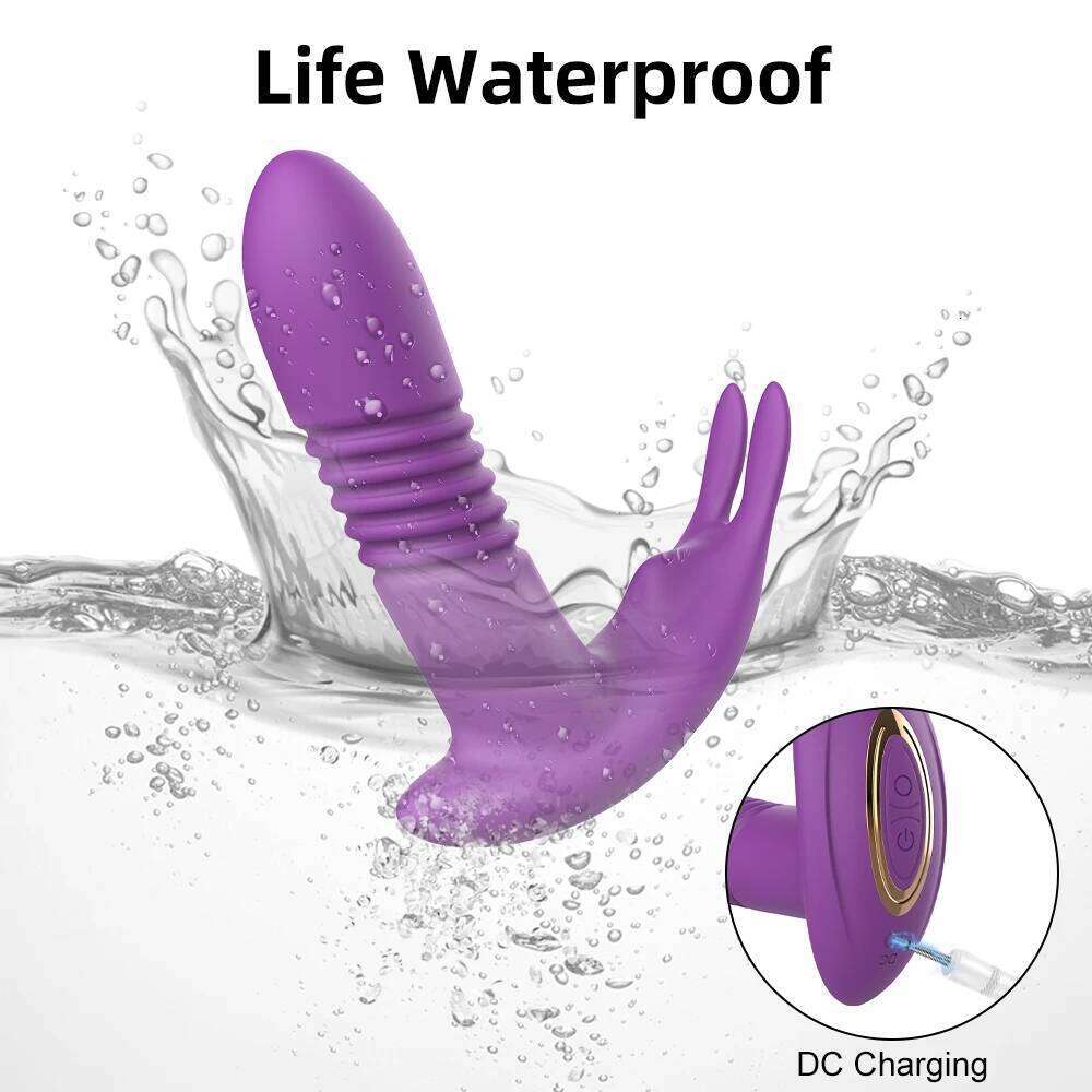 APP Thrusting Vibrator for Women Rotating Telescopic Dildo Bluetooth G Spot Clitoris Stimulator Sex Toy Female Masturbation Z260311