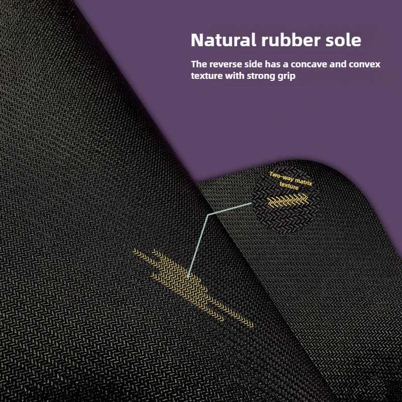 Lezyan Newest Non-slip PU Natural Rubber Yoga Mat Thick Sweat Absorption Grip Exercise Shock Absorption Workout Fitness Gym M260312