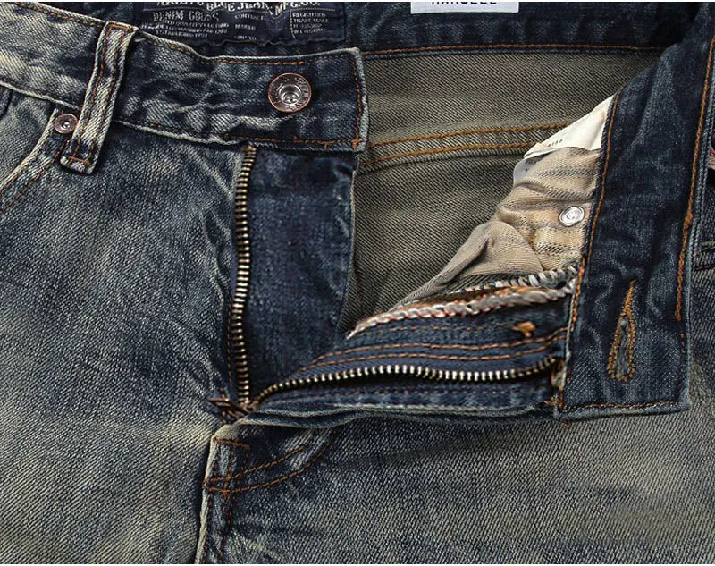 MEN FASHION Korean Style Clothes Brushed Fleece Denim Cargo Vintage Winter Straight Slim Streetwear 90s Trousers for Men 260228