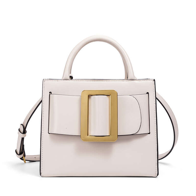 2026 New luxury Style Trendy Versatile Crossbody Shoulder Simple Fashionable Small Square Women's Bag with Aluminum Buckle Strap