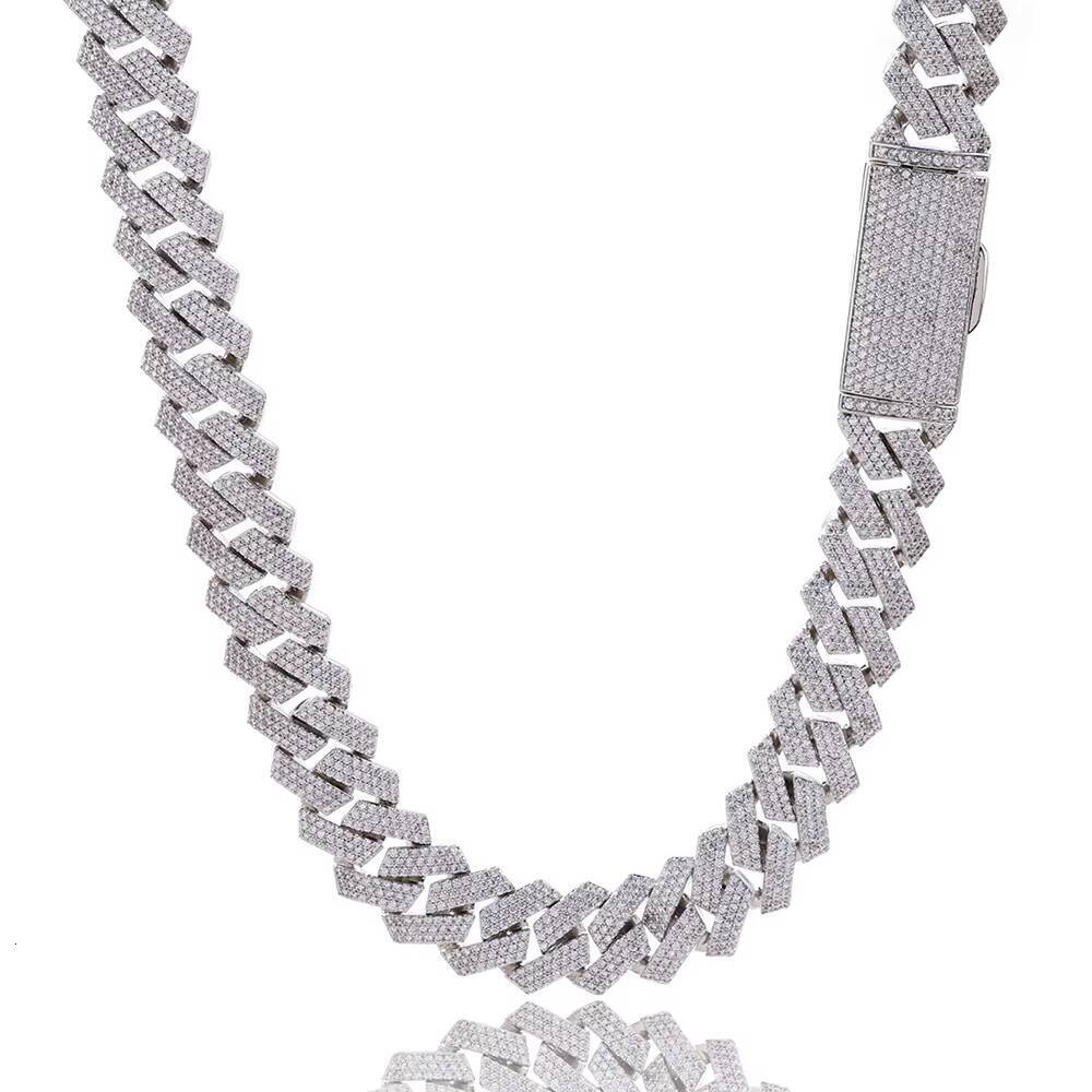 202612mm Unisex Diamond Chunky Cuban Link Chain Gold Plated Hip Hop Jewelry Iced Out Cuban Link Chain for Men and Women