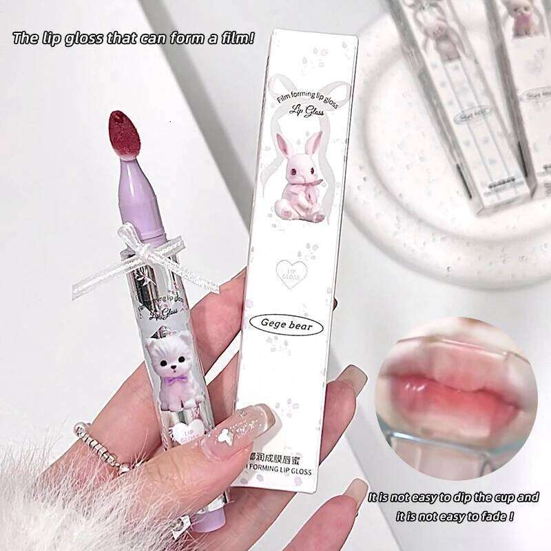 Gege Bear Long-Lasting Water-Gloss Lip Tint Set - No Transfer, Hydrating Formula for Natural Look and All-Day Wear W260311
