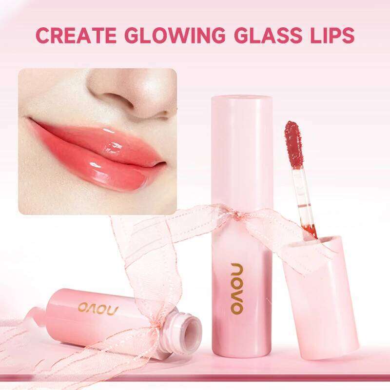 Hydrating 3D Glossy Gloss&Lipstick,Water Mirror Lip Glaze, Long Lasting,Non-Sticky,High Gloss Effect, For Eyes,Cheeks W260311