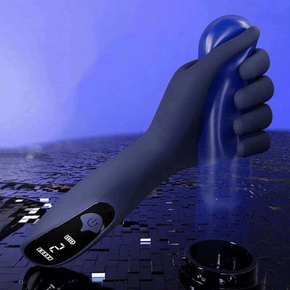 Sex Toys Vibrator Male Penis Trainer Pump With Handle Men Stroker Five Finger Simulation Palm Masturbator Z260312