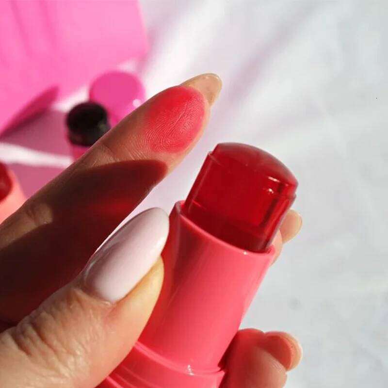 1/2/4PCS Long Lasting Moisturized Blusher Sticker Lip Gloss Rouge Cream Jelly Lipstick Cheek Blush Stick Facial Makeup Cosmetics W260311