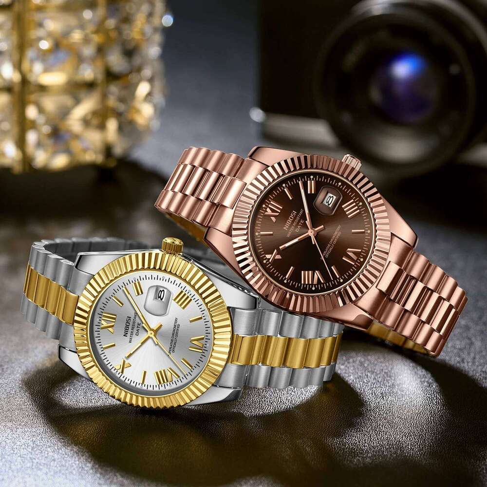 NIBOSI Fashion Top Brand Luxury Wristwatch Auto Date Miyota Quartz Watch Men Waterproof Steel Male Clocks Reloj Hombre