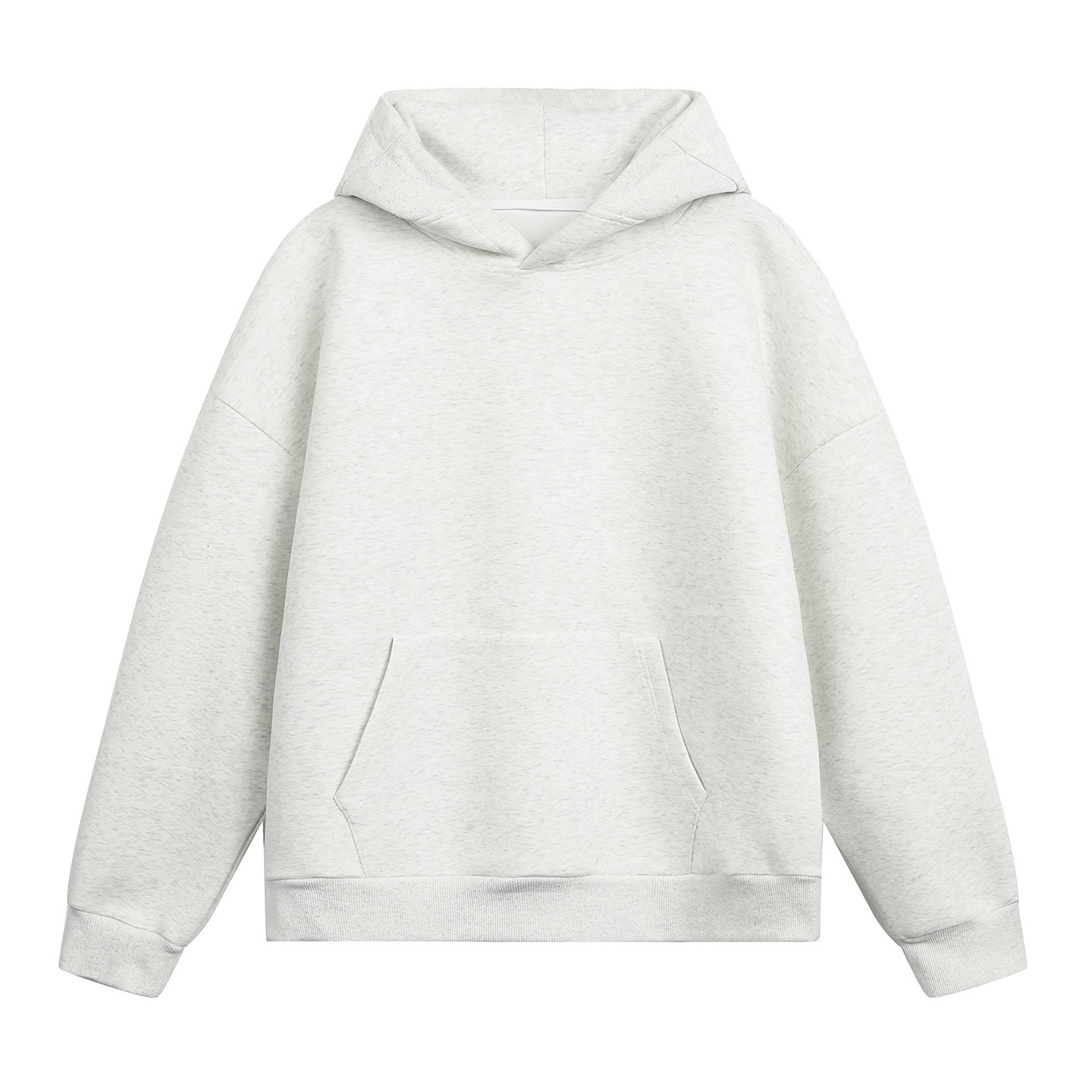 380g Heavyweight Designer Hoodie Basic Patchwork Hoodie Autumn Short Boxy Trendy Loose Solid Color Style Hoodie